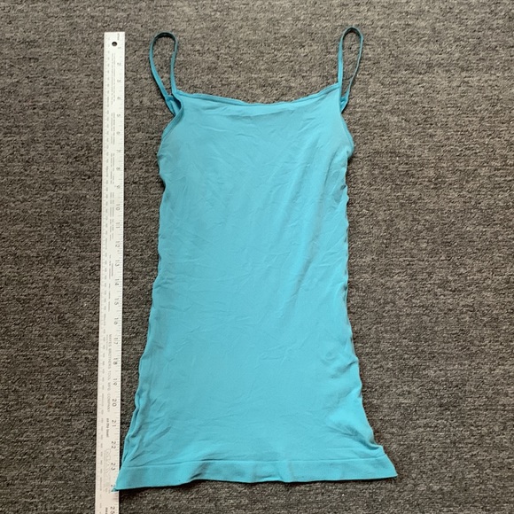 Danskin Sheer Seamless Layering Cami Tank. Light Teal O/S. New - Picture 3 of 4
